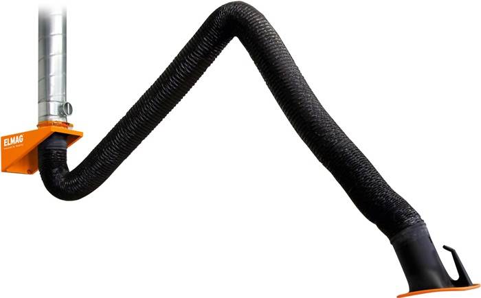 Absaugarm Länge 4m Durchmesser 150mm Schlauchausführung ELMAG