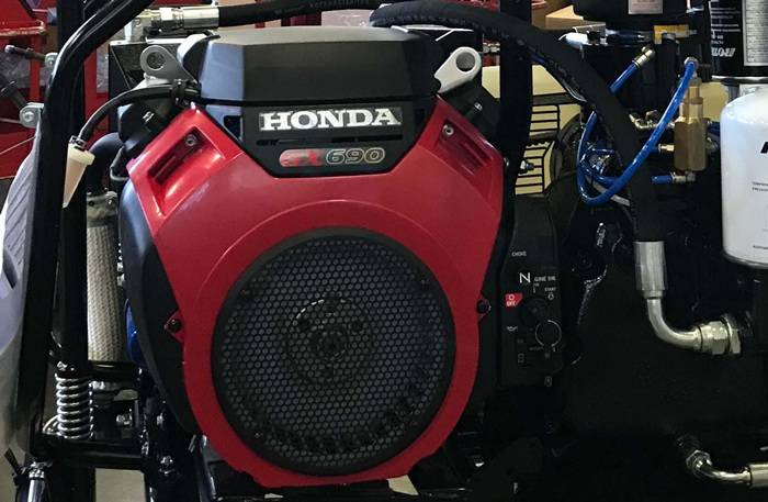 ELMAG Mobiler Baustellenkompressor ROTAIR VRK 16 AE - 8 bar mit HONDA-Motor GX 630