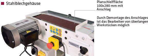 ELMAG Bandschleifmaschine BSM 100x1220 N, 230 Volt