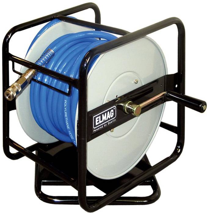 Druckluftschlauchtrommel EURODRUM AIR 30 Innen-D.8mm Außen-D.12mm Länge 30m