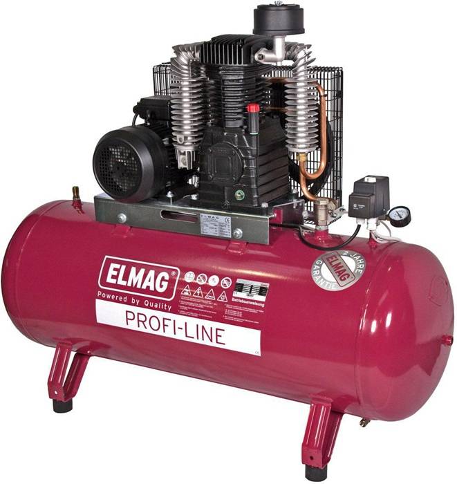 Kompressor PL-H 800/15/300 D 800l/min 15bar 5,5kW 400V Behältervolumen 300l