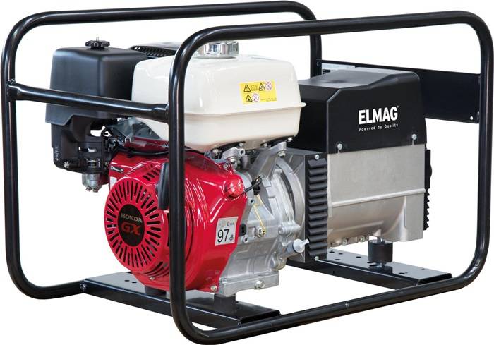 Stromerzeuger SEB 6500WD Motorleistung 8,2kW m.HONDA-Motor GX390 Benzin ELMAG