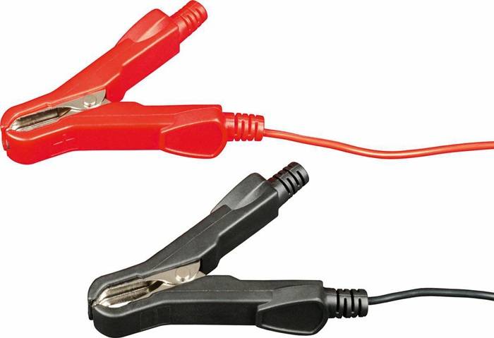 Ladekabel inkl. Polklemmen rot/schwarz L.0,5m f.MULTICHARGER 14120/14225/20300