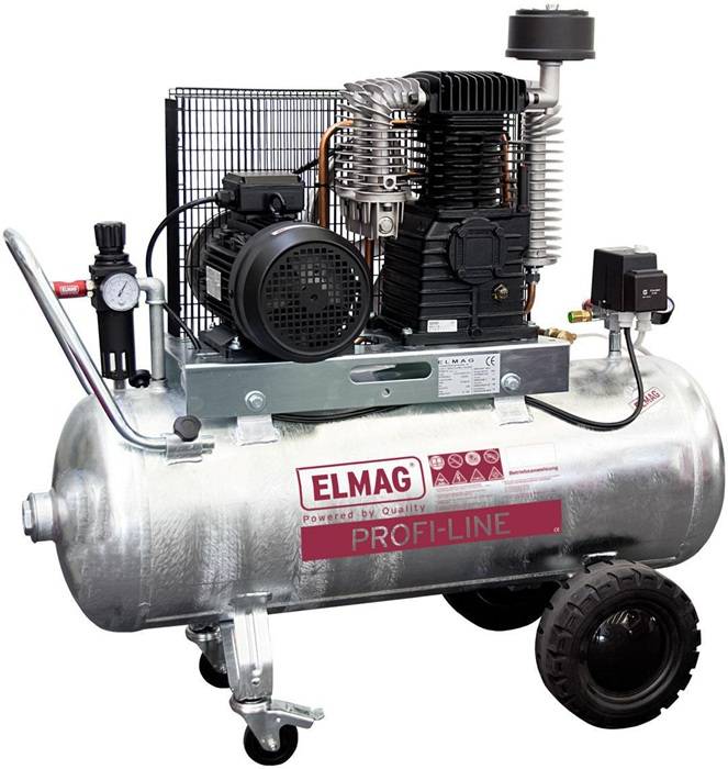 Kompressor PL-Z 840/10/200 D 850l/min 10bar 5,5kW 400V Behältervolumen 200l