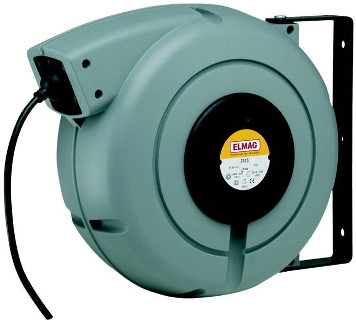 Kabelaufroller ZECA 7325 RNF Länge 19m automatisch Schutzklasse IP 42 ELMAG