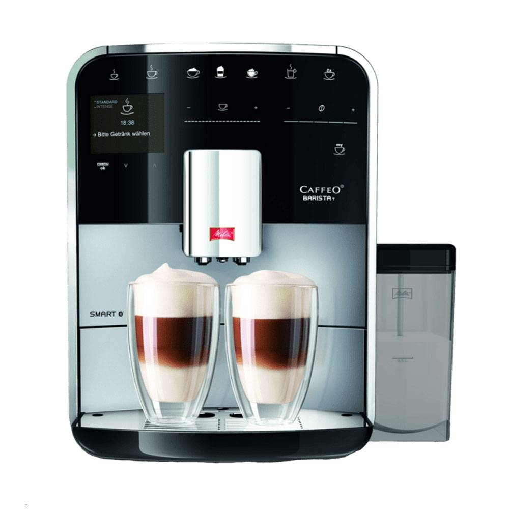 MELITTA Barista Smart T, Espressomaschine, 1,8 l, Gemahlener Kaffee, 1450 W, Silber