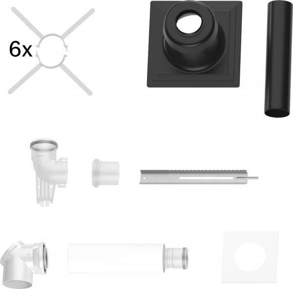 Bosch Grundbausatz FC-Set-80-C93x oben, D 80/125mm, Kunststoff