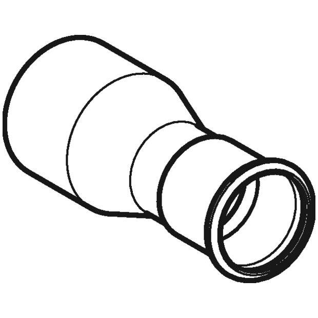 GEBERIT Mapress Edelstahl Reduktion mit Einschubende d54-35