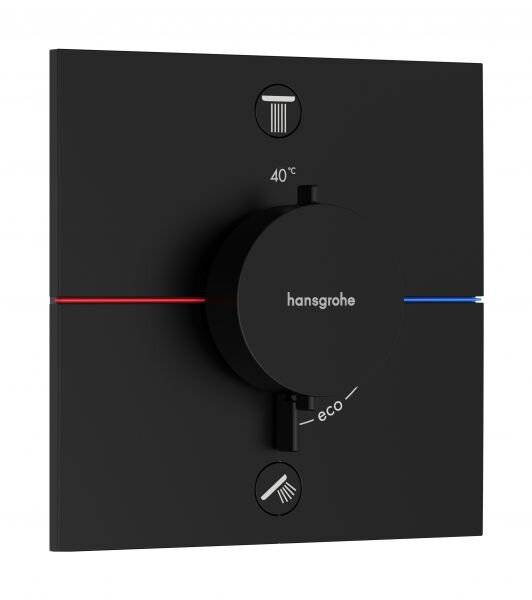 HG FMS ShowerSelect Comfort E Thermostat, UP mattschwarz