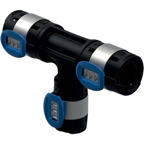 Geberit FlowFit T-Stück reduziert, D 63mm, D1 40mm, D2 PPSU, 620126001