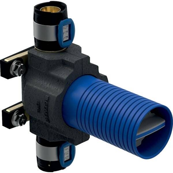 Geberit FlowFit Unterputz-Kugelhahn mit Dämmung, Befestigung, D 20mm, PN 10 bar