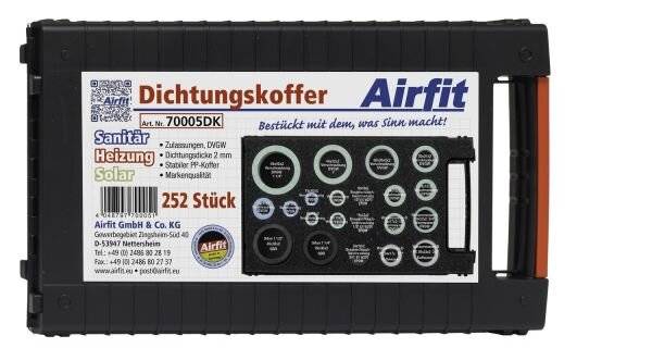 Airfit Dichtungskoffer Universal 252 Stck, für Heizung, Sanitär und Solar