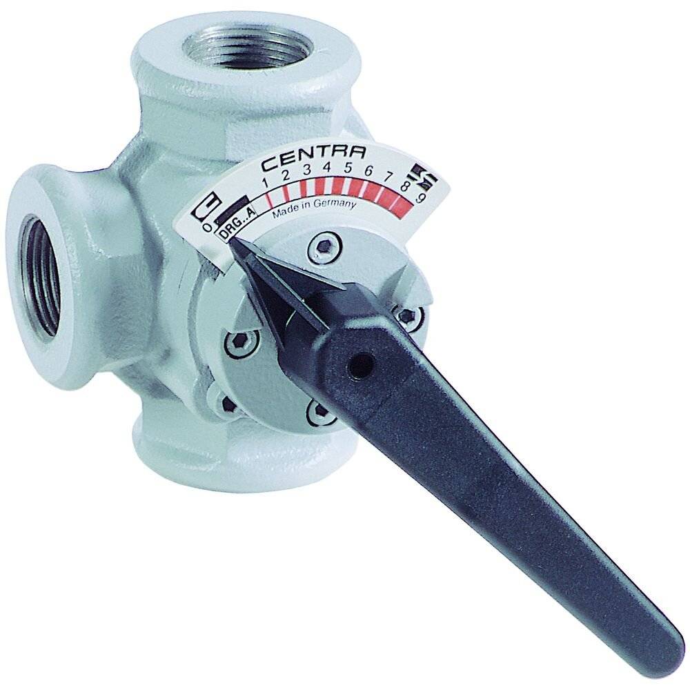 Resideo 3-Wege-Muffenmischer DR GG 20, PN 6, gerade DN 40, Grau