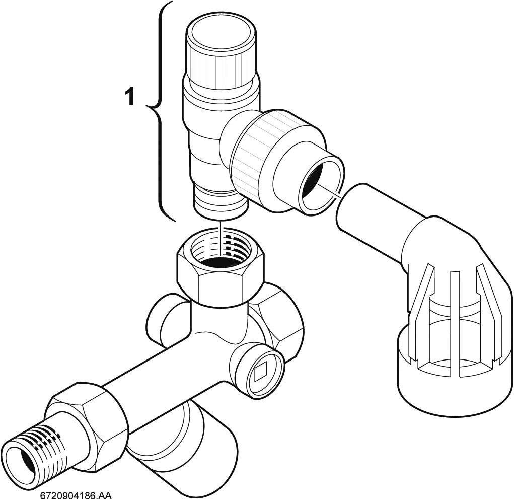 Bosch Installationszubehör, Nr. 429, Sicherheitsgruppe ohne Druckminderer