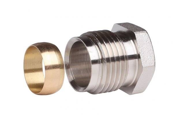 Danfoss Klemmverbinder R 1/2" AG auf 15mm für Stahl- und Kupferrohre