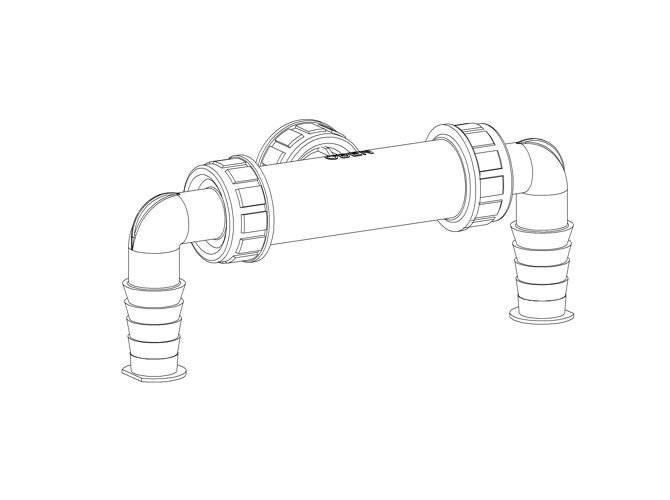 Dallmer Waschgeräte-Doppelanschluss 1"