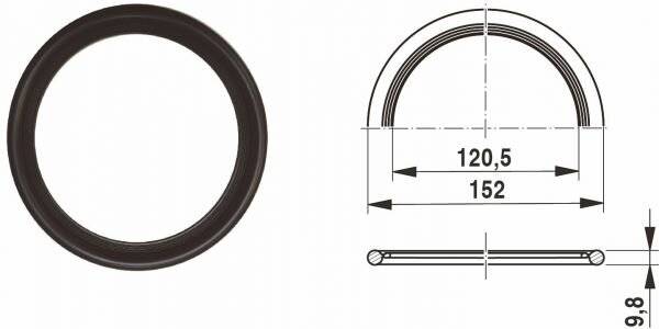 Bosch Dichtring 120x152x10mm, 63043454