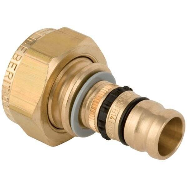 Geberit Mepla Übergang mit Überwurfmutter, D 32mm, ID 17mm, G 3/4", Rotguss bleifrei