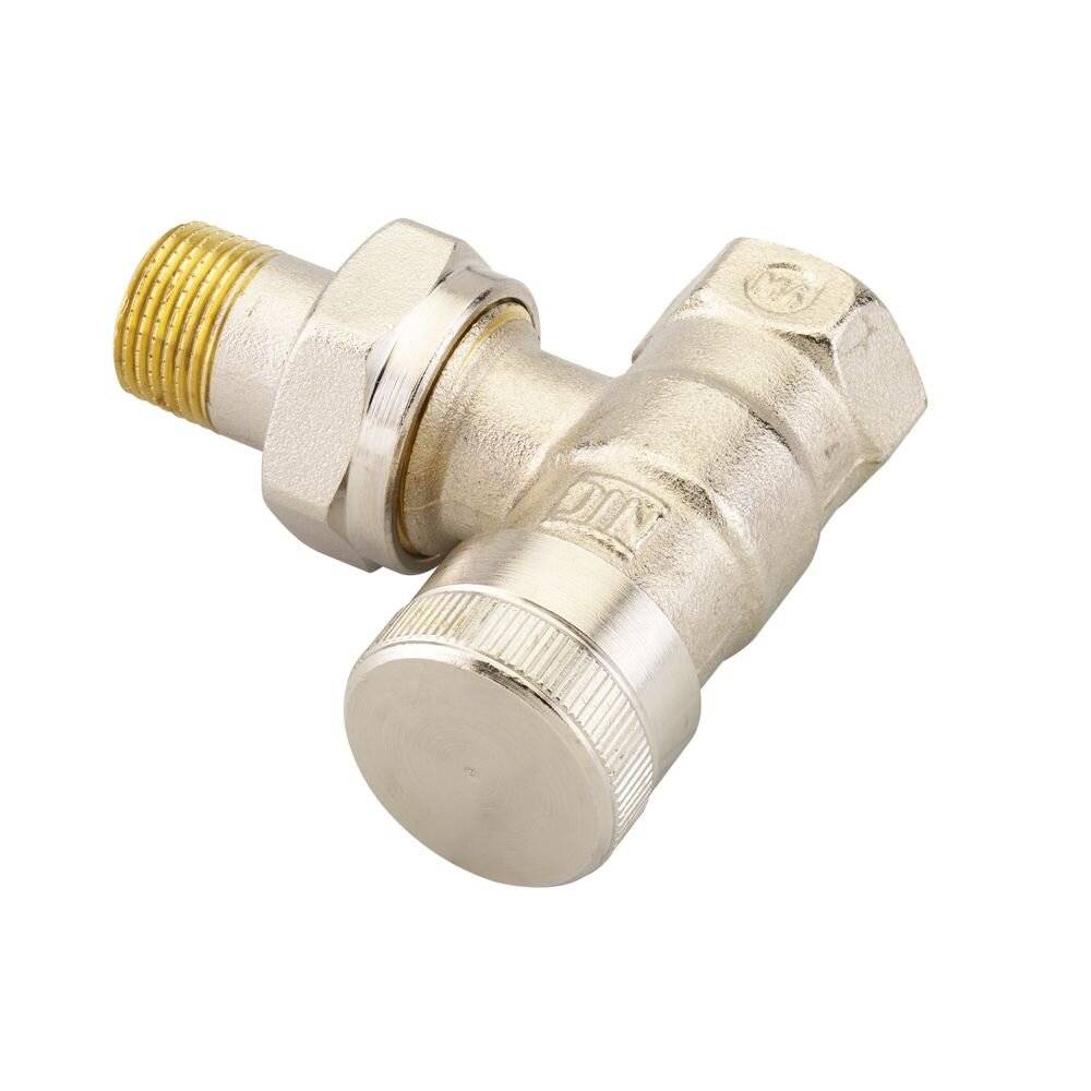 DANFOSS Rücklaufverschraubung RLV 10 R 3/8, Eck, vernickelt