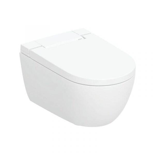 Geberit Dusch-WC AquaClean Alba, Wandhängend, Spülrandlos, KeraTect, 56,5x37,5x40,5cm, Weiß