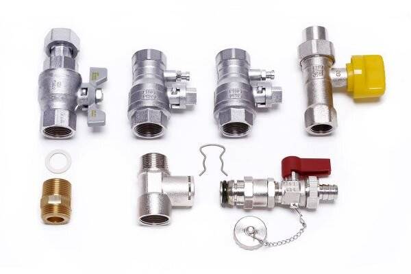 Bosch Installationszubehör CS 28-1 Servicepaket Absperrhähne mit TAE