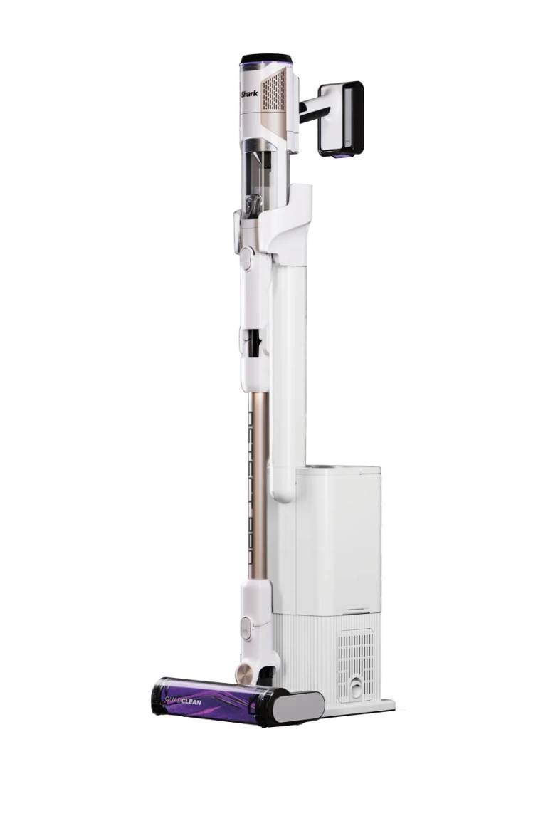 SharkNinja Shark IW3611DE, Stabstaubsauger, Beutellos, Messing, Weiß, 2 l, Trocken, Allergie-Filter