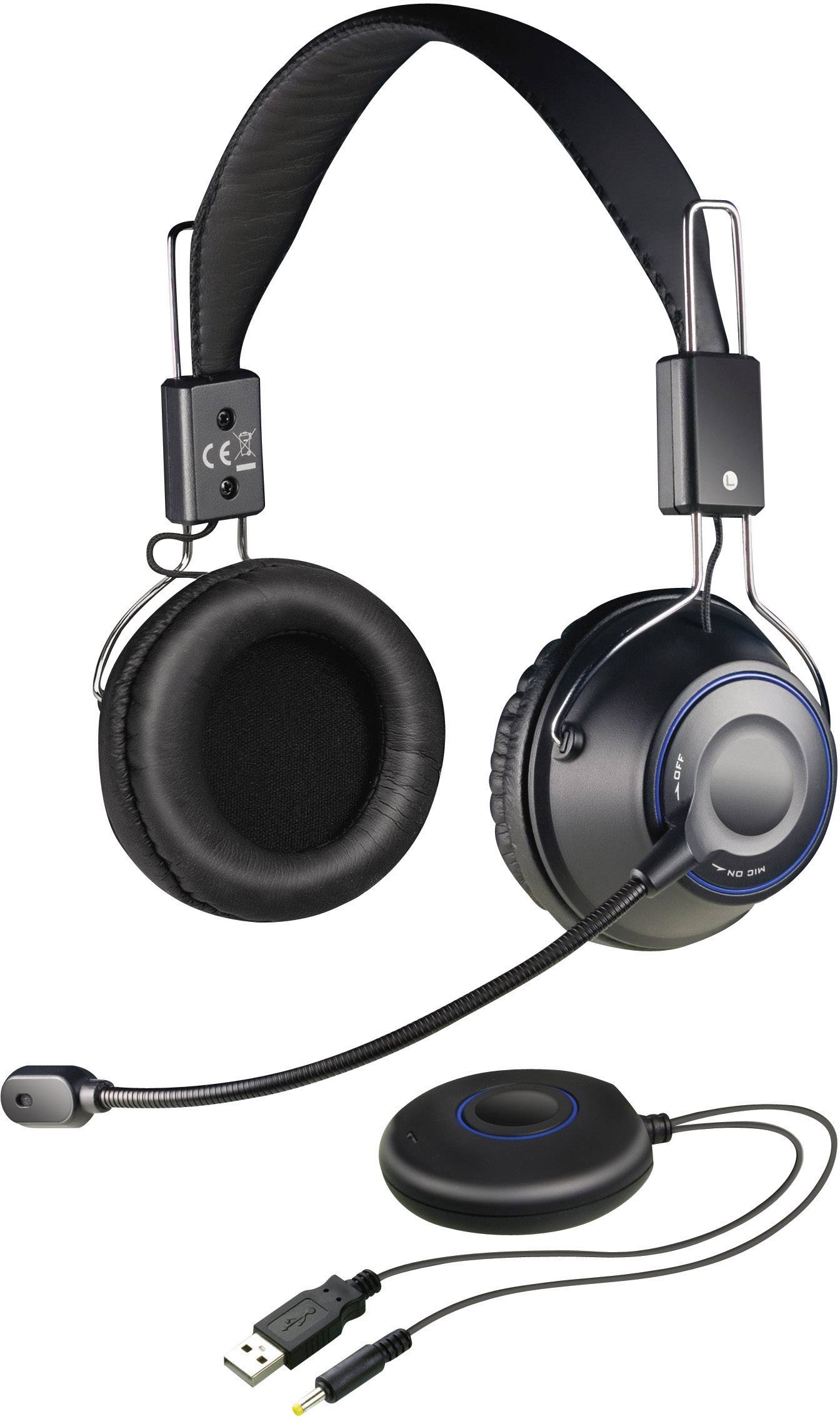 Creative Labs Wireless Headset HS-1200 Computer On Ear Headset Mikrofon-Rauschunterdrückung, Noise Cancelling Lautstärkeregelung