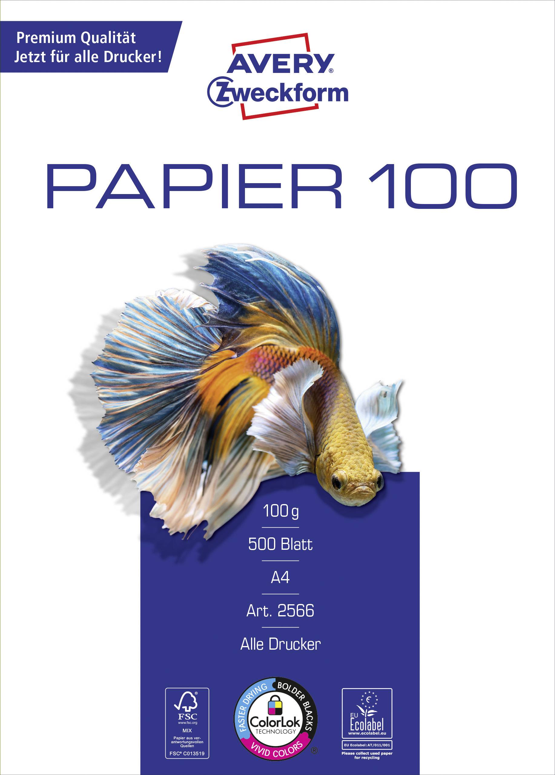 Kopierpapier A4 beidseitig beschichtet satiniert 100 g/qm 500 Blatt weiß