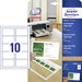 Avery-Zweckform C32011-25 Cartes de visite imprimables, bords lisses 85 x 54 mm blanc 250 pc(s) Format du papier: DIN A4