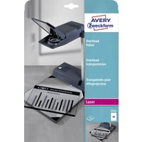 Avery-Zweckform 3562 Overhead-Projektor-Folie DIN A4 Laserdrucker, Kopierer Transparent 25St. Avery-Zweckform 3562 Overhead-Projektor-Folie DIN A4 Laserdrucker, Kopierer Transparent 25St.