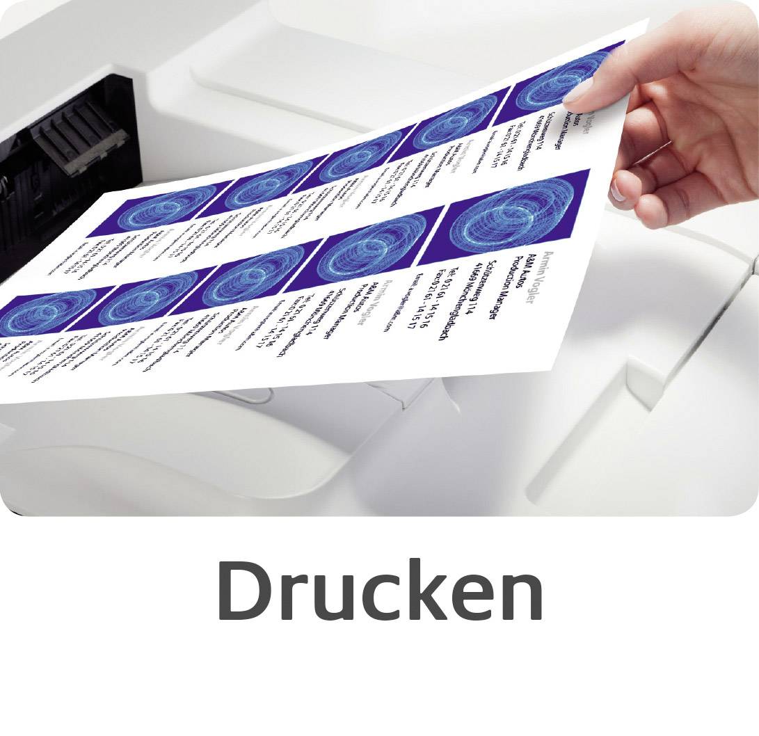 Avery-Zweckform C32010-25 Bedruckbare Visitenkarten, microperforiert 85 x 54mm Weiß 250 St. Papierformat: DIN A4