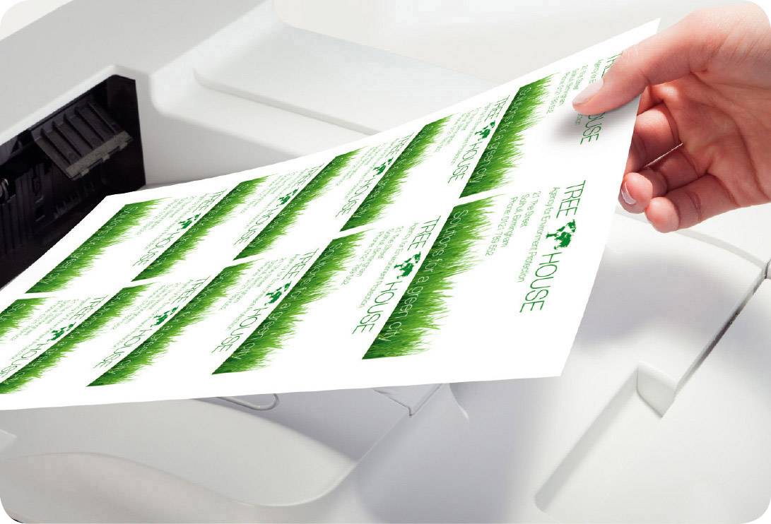 Avery-Zweckform C32011-10 Bedruckbare Visitenkarten, glatte Kanten 85 x 54 mm Weiß 100 St. Papierformat: DIN A4