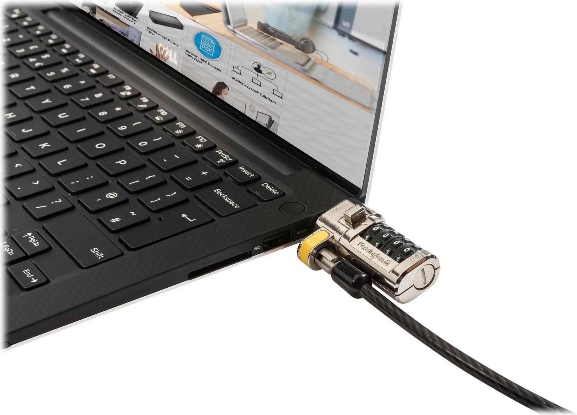 Dell cable lock Black Chrome 1.8 m - Cable