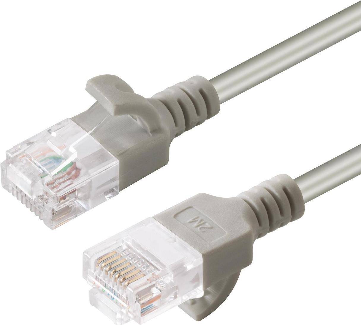 MicroConnect V-UTP6A0015-SLIM Netzwerkkabel Grau 0,15 m Cat6a U/UTP (UTP)