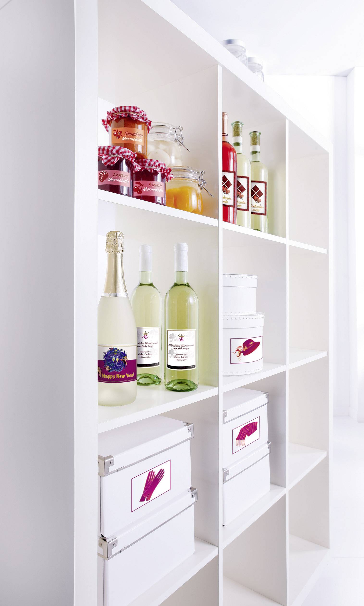 Avery-Zweckform MD4001 Flaschenetiketten 90 x 120mm Papier Weiß 20 St. Permanent haftend Tintenstrahldrucker