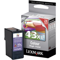 Lexmark Druckerpatrone 43XL Original Cyan, Magenta, Gelb 18YX143 Lexmark Druckerpatrone 43XL Original Cyan, Magenta, Gelb 18YX143