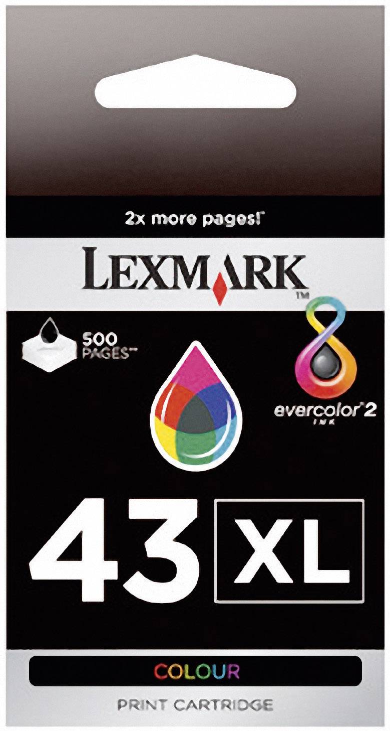 Lexmark Druckerpatrone 43XL Original Cyan, Magenta, Gelb 18YX143
