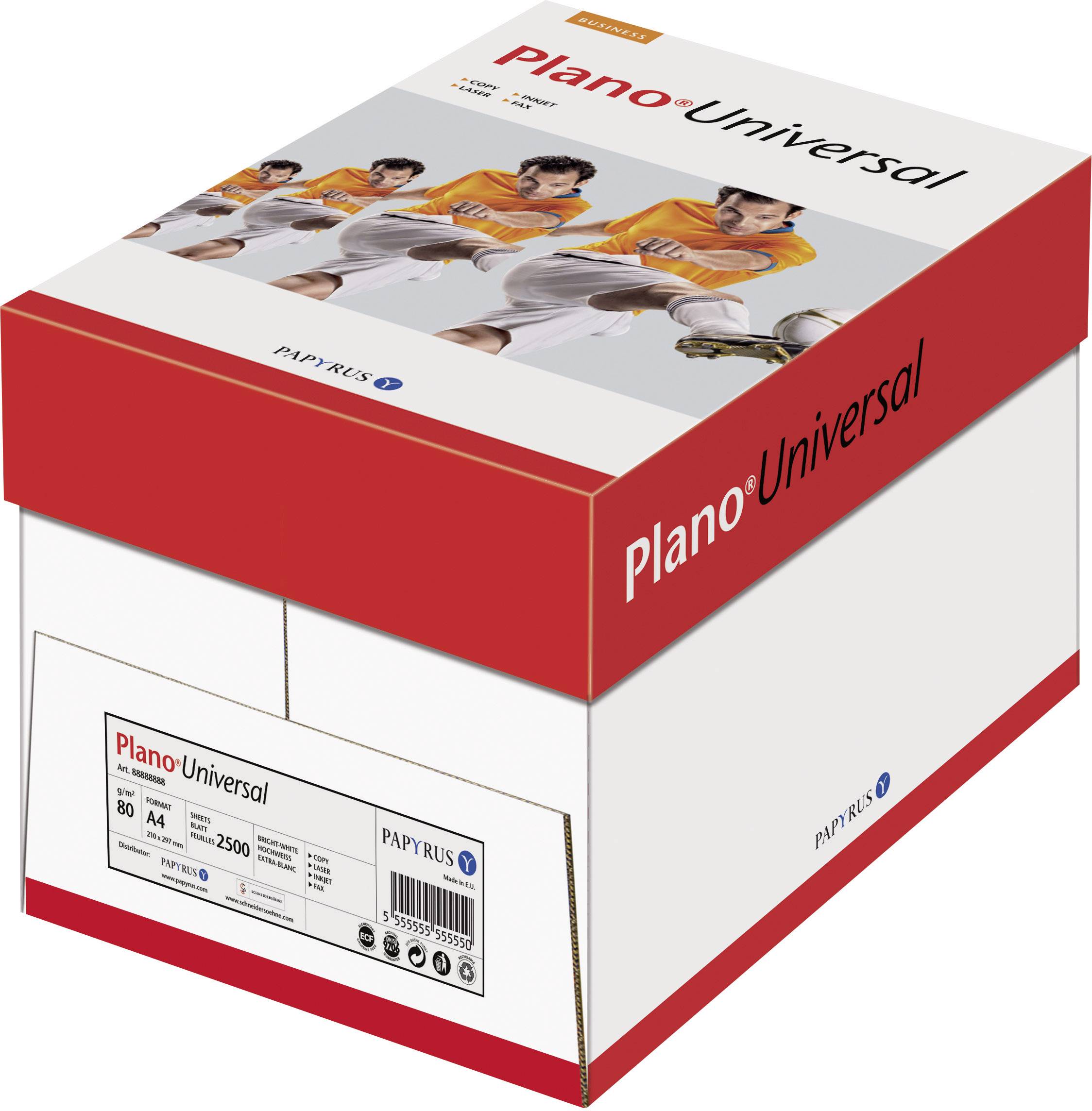 Papyrus Plano® Universal 88026738 Universal Druckerpapier DIN A4 80 g/m² 2500 Blatt Weiß