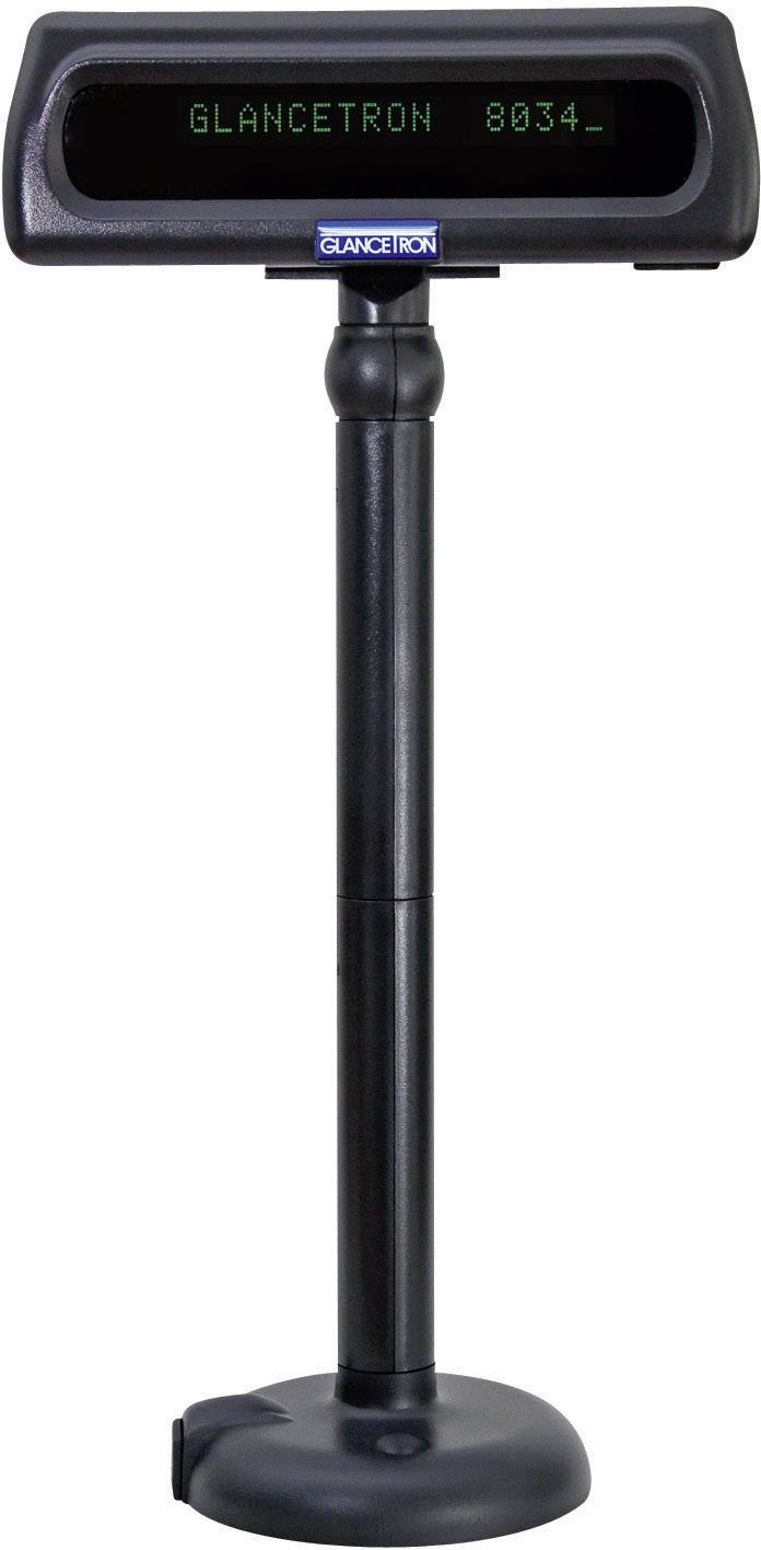 Glancetron 8034 Kunden-Display USB Schwarz
