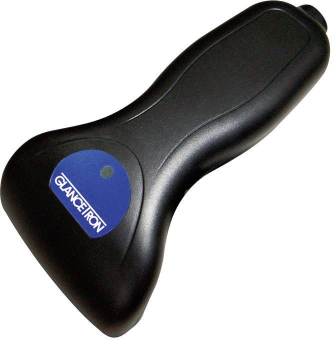 Glancetron 2009 USB-Kit Barcode-Scanner Kabelgebunden 1D Linear Imager Schwarz Hand-Scanner USB