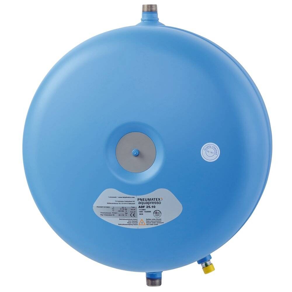 IMI/PNEUMATEX Druckausdehnungsgef.PNEUMATEX ADF 12.10 aquapresso, 7112001,aus Stahl,Diskusform
