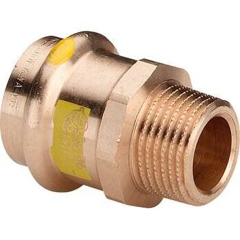 Viega Profipress G Übergangsstück mit SC-Contur 2611 für Gas, d. 28mm x R 3/4", Rotguss