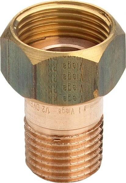 VIEGA Rotguss-Verschraubung 3335 1/2" m.Aussengewinde, flachdichtend DVGW