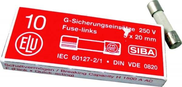 Wolf Sicherung fein 4A Flink 250V 5x20mm für Gas-Brennwerttherme CGB-2