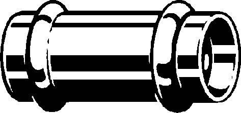 Viega Muffe Profipress G 2615 35mm, Kupfer, SC-Contur