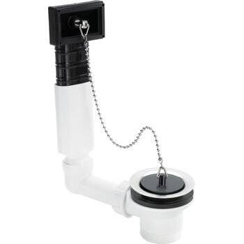 Viega Ab-/Überlaufgarnitur 7462.71 G 1 1/2x70mm, KST we, m Ventilobert. ES