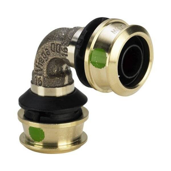 Viega Bogen Raxofix 5316 16mm, 90Gr, m SC-Contur, Siliziumbronze