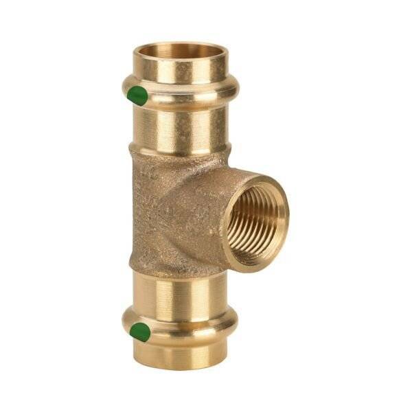 Viega T-Stück Sanpress 2217.2 15xRp 1/2x15mm, RG o Sil-br, SC-Con.