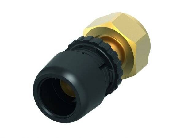 Tece logo-Ax Verschraubung flachdichtend Dimension 16mm x 3/4", Siliziumbronze