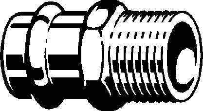 Viega Übergangsstück Profipress G 2611 18mmxR 1/2, Rotguss, SC-Contur, Mehrkant